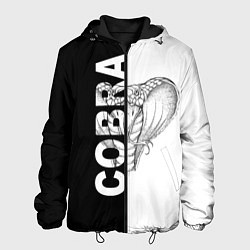 Куртка с капюшоном мужская КОБРА COBRA ЧБ, цвет: 3D-черный