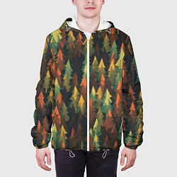 Куртка с капюшоном мужская Spruce forest, цвет: 3D-белый — фото 2