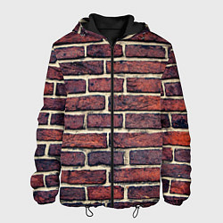 Куртка с капюшоном мужская Brick Wall, цвет: 3D-черный