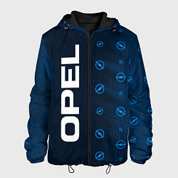 Куртка с капюшоном мужская OPEL Абстракция, цвет: 3D-черный