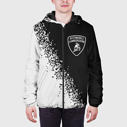 Куртка с капюшоном мужская ЛАМБОРГИНИ Спрей, цвет: 3D-черный — фото 2