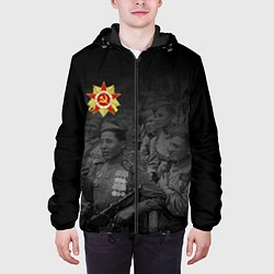 Куртка с капюшоном мужская ВЕТЕРАНЫ И ОРДЕН ВЕЛИКОЙ ОТЕЧЕСТВЕННОЙ, цвет: 3D-черный — фото 2