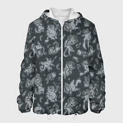 Куртка с капюшоном мужская Морские Котики: Черный, цвет: 3D-белый