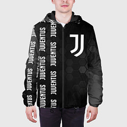 Куртка с капюшоном мужская ЮВЕНТУС Соты, цвет: 3D-черный — фото 2