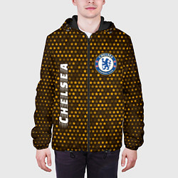 Куртка с капюшоном мужская ЧЕЛСИ Chelsea - Звезды, цвет: 3D-черный — фото 2