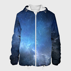 Куртка с капюшоном мужская Манящий космос, цвет: 3D-белый