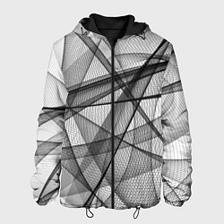 Куртка с капюшоном мужская Сеть Коллекция Get inspired! Fl-181, цвет: 3D-черный