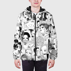 Куртка с капюшоном мужская Nana pattern, цвет: 3D-черный — фото 2