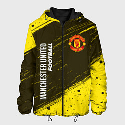 Куртка с капюшоном мужская MANCHESTER UNITED Football - Краска, цвет: 3D-черный