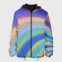 Куртка с капюшоном мужская Все цвета радуги, цвет: 3D-черный