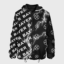 Куртка с капюшоном мужская BAYER - Молнии Паттерны, цвет: 3D-черный