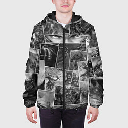 Куртка с капюшоном мужская Тёмные души комикс, цвет: 3D-черный — фото 2
