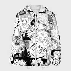 Куртка с капюшоном мужская Hunter x Hunter pattern, цвет: 3D-белый