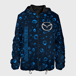 Куртка с капюшоном мужская MAZDA SPEED Дождь, цвет: 3D-черный