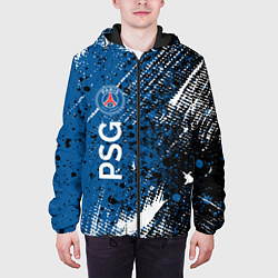 Куртка с капюшоном мужская Псж краска, цвет: 3D-черный — фото 2