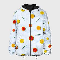 Мужская куртка Дольки апельсина и грейпфрута