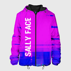 Куртка с капюшоном мужская Sally Face Glitch Text Effect, цвет: 3D-черный