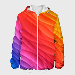 Мужская куртка Разноцветные цифровые волны