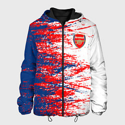 Куртка с капюшоном мужская Arsenal fc арсенал фк texture, цвет: 3D-черный