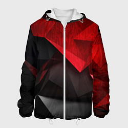Мужская куртка Красно-черный фон абстракция