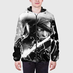 Куртка с капюшоном мужская МЕТАЛ ГИР СОЛИД- METAL GEAR, цвет: 3D-черный — фото 2