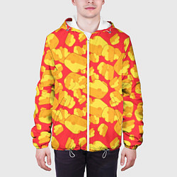 Куртка с капюшоном мужская Сырная буря, цвет: 3D-белый — фото 2