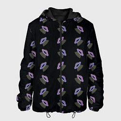 Куртка с капюшоном мужская Летающие тарелки, цвет: 3D-черный