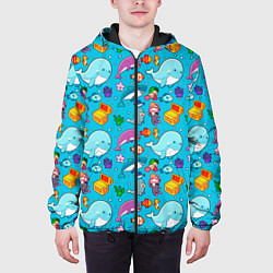 Куртка с капюшоном мужская SEA DIVING, цвет: 3D-черный — фото 2