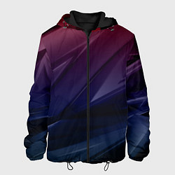Куртка с капюшоном мужская Geometry violet dark, цвет: 3D-черный