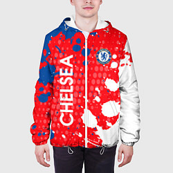 Куртка с капюшоном мужская Chelsea Краска, цвет: 3D-белый — фото 2