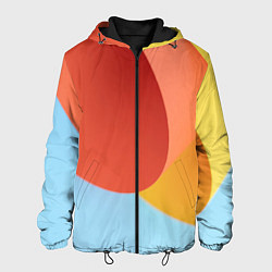 Мужская куртка Абстрактные разноцветные листы