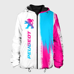 Мужская куртка Peugeot neon gradient style: по-вертикали