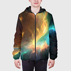 Куртка с капюшоном мужская Крыло звезды, цвет: 3D-черный — фото 2