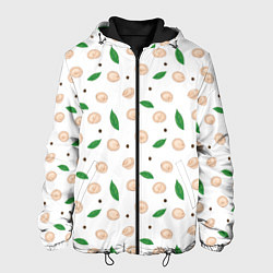 Куртка с капюшоном мужская Пельмени с лавровым листом и перцем, цвет: 3D-черный