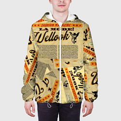 Куртка с капюшоном мужская Vintage Journal, цвет: 3D-белый — фото 2