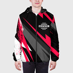 Куртка с капюшоном мужская Haval fast lines, цвет: 3D-черный — фото 2