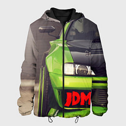 Мужская куртка JDM машина зеленая тюнингованная