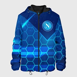 Куртка с капюшоном мужская Napoli Соты абстракция, цвет: 3D-черный