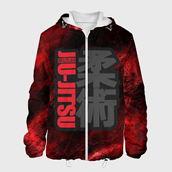 Куртка с капюшоном мужская Jiu-Jitsu Bazilian Black-Red, цвет: 3D-белый