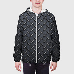Куртка с капюшоном мужская Рифленая сталь, цвет: 3D-белый — фото 2