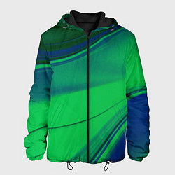 Мужская куртка Зелёно-синий песок и блёстки