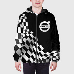 Куртка с капюшоном мужская Volvo racing flag, цвет: 3D-черный — фото 2
