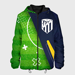 Куртка с капюшоном мужская Atletico Madrid football field, цвет: 3D-черный