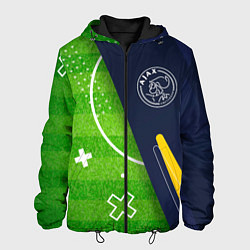 Куртка с капюшоном мужская Ajax football field, цвет: 3D-черный