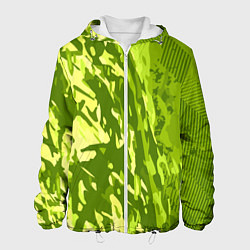 Мужская куртка Зеленый абстрактный камуфляж