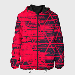 Куртка с капюшоном мужская Black & Red, цвет: 3D-черный