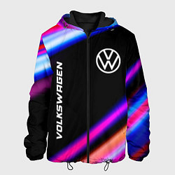 Куртка с капюшоном мужская Volkswagen speed lights, цвет: 3D-черный