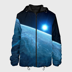 Мужская куртка Яркая звезда над горизонтом - космос