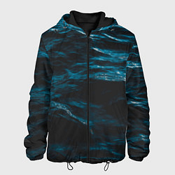 Куртка с капюшоном мужская Глубокое море, цвет: 3D-черный
