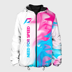 Мужская куртка Need for Speed neon gradient style: по-вертикали